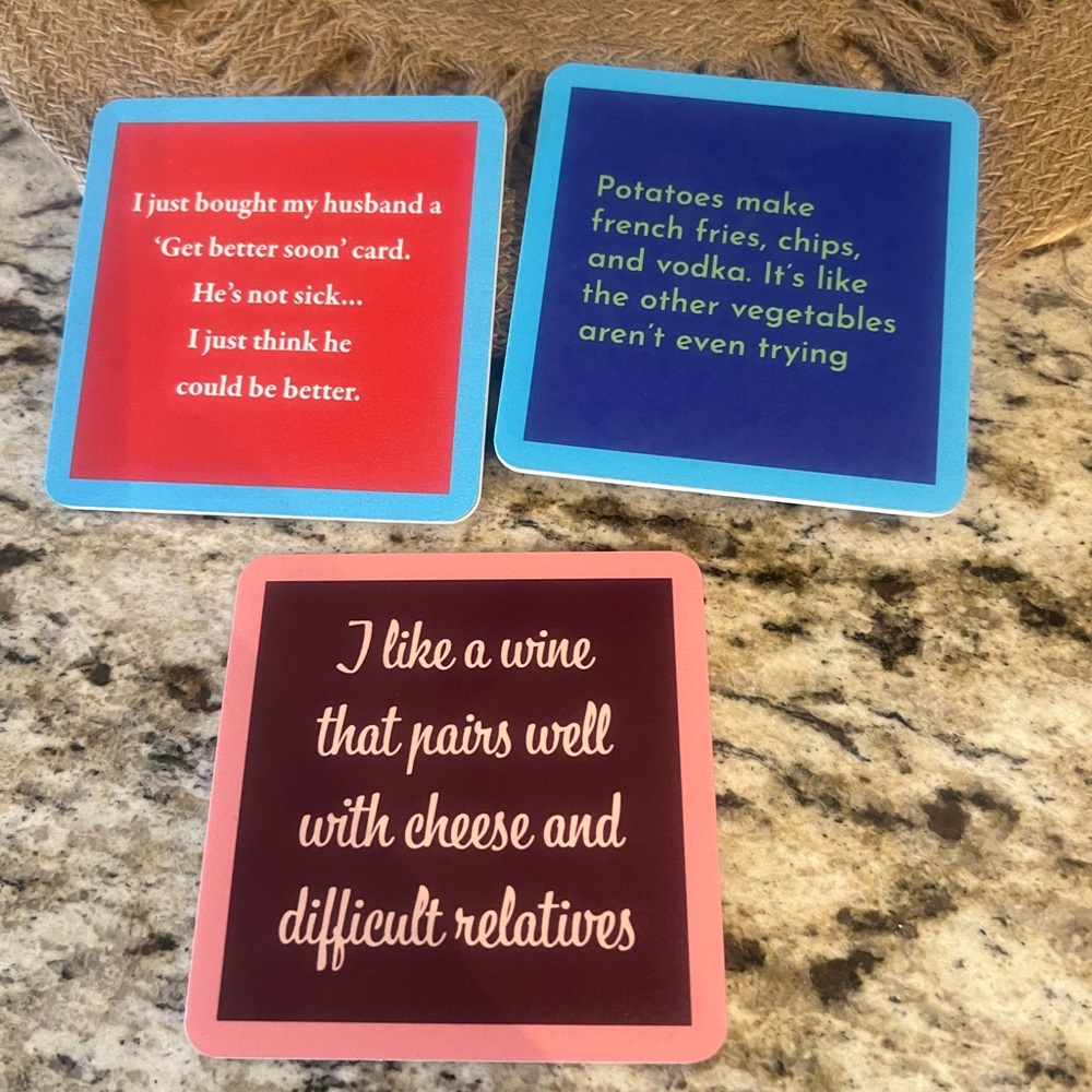 Funny Quote Coasters Set